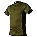 Pfanner Funktionsshirt Zipp-Neck Kurzarm, Farbe:Oliv, Größe:XL