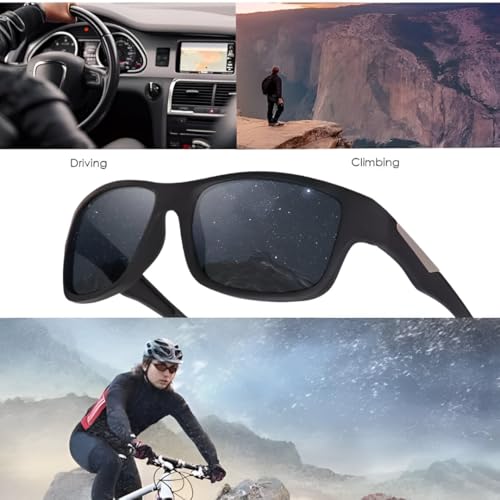 Image of Roshfort Sports Non Polorized Sunglasses UV Protection Sunglass for Men & Women Cycling Running Driving Fishing Multi Shade Glasses ITALIC (Size -Medium)
