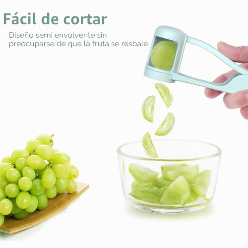 Miniatura 4 de Whiterhino Contador De Una Para Niños,Máquina Cortadora De Frutas De Acero Inoxidable Cortadora De Fresas De Tomate Para Cocina Ensalada De Frutas Y Verduras De Corte De Pasteles Aceros Inoxidables