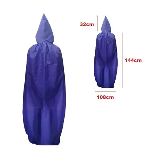 Capa C/Capuz Roxa Adulto Fantasia Haloween Cosplay