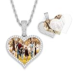 1 Set Rhinestone Gold Bezel 1 Blank Diamond Picture Pendant with 2 Glass Cover 1 24In Rope Chian,...