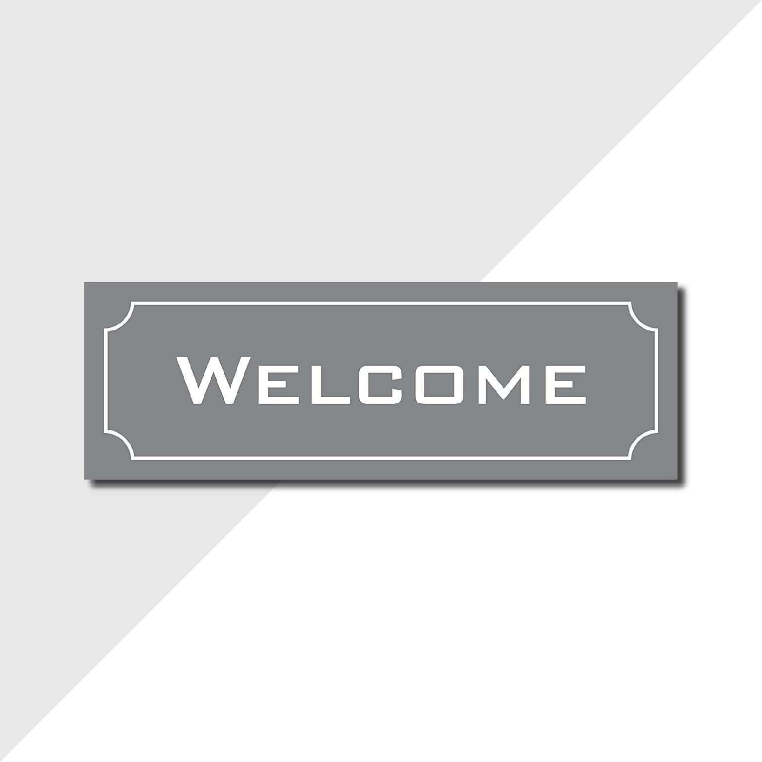 BIRD'S MIND Silver Colored Welcome Sign Board For Office School Hospital Shops Bank Home Flat Villas Clinic Garden Factory Signage Business Commercial Sign Board (L x H x 30 X 10 CM)-image-27