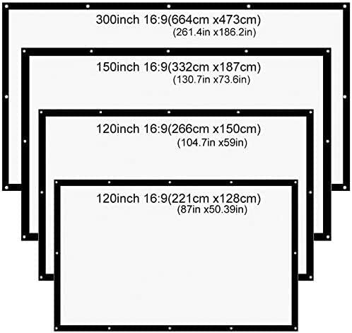 Pantalla de proyección 200 pulgadas 16:9 para proyector miniatura 2