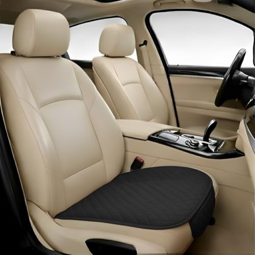 Image of AURAFRESH Car Seat Protector Cushions Cover, Airbag friendaly. (Black, 1PC Driver SEAT)