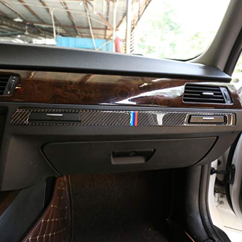 Tira Decorativa Portavasos Fibra Carbono BMW Serie 3 miniatura 4