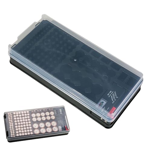 Batterie-Behälter-Organizer | 116-Fach Hohe Kapazität Organizer | Haushalt Batterie Storage Case,Für D C AA AAA 9V Batterien Haushalt Elektrogeräte Outdoor Arbeitsplatz Schreibtisch