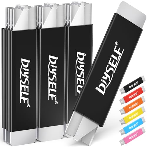 Image of DIYSELF 12 Pack Box Cutters, Quick-Slide Utility Knife with All-Metal Shell