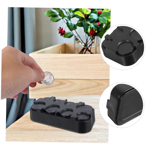 Caja organizadora de monedas grande portátil de plástico miniatura 4