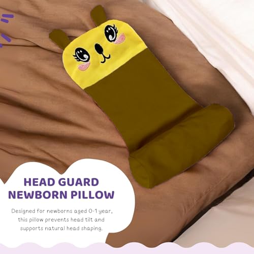 Image of Baby Head Protector Helmet for 6 Months to 3 Years | Soft Cotton Safety Cap with Air Ventilation | Infant Toddler Fall Protection Headgear for Boys & Girls (Brown)