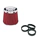 Produktbild Simoni Racing FSR/UD Single Cone Filter, Chrome Cap, Red Cotton