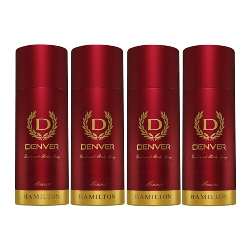 Image of Denver Honour Deodorant For Men, 150 ML Each, Pack of 4|Long Lasting Deodorant For Men