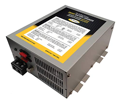 Go Power GPC-45-MAX 45 Amp 3-Stage Converter/Battery Charger, Compact Design, UL Listed, Includes 15-Amp Male Plug, RV & Marine Applications