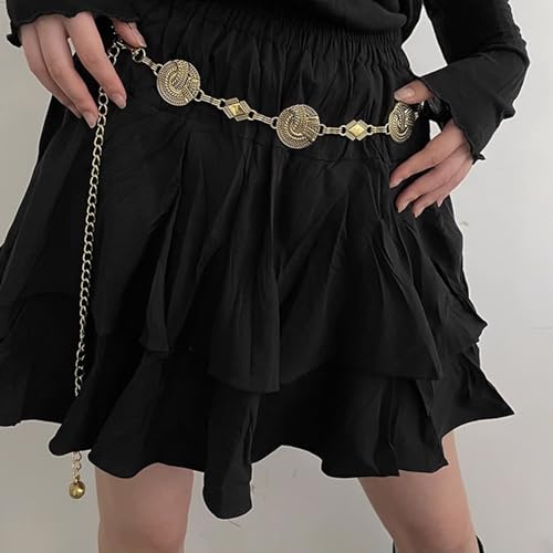 Stylish Metal Waist Belt For Women Adjustable Length Fashionable Accessory For Dresses And Pants Lightweight Waist Accessory3