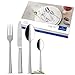 Produktbild Villeroy & Boch  Victor Besteckset 24 tlg. Silber/Platin, Spülmaschinenfest, Rostfrei, Besteck Set 24 teilig, Gabel, Messer, Löffel, Essbesteck Set, Edelstahl