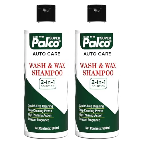Image of PALCO Wash and Wax Car Shampoo 500ml, pH Neutral Car Washing Shampoo (Pack-2)