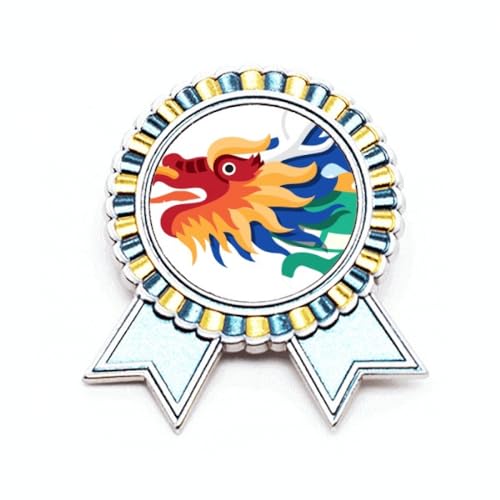 Broche dragon de Chine en métal taille M pour sublimer vos soirées