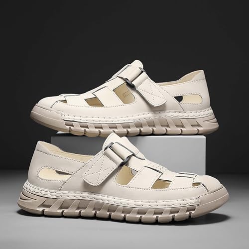 Men's Sports Sandals Breathable Hollow Out Closed Toe Summer Outdoor Hiking Beach Fisherman Climbing Off-Road Work Shoes3