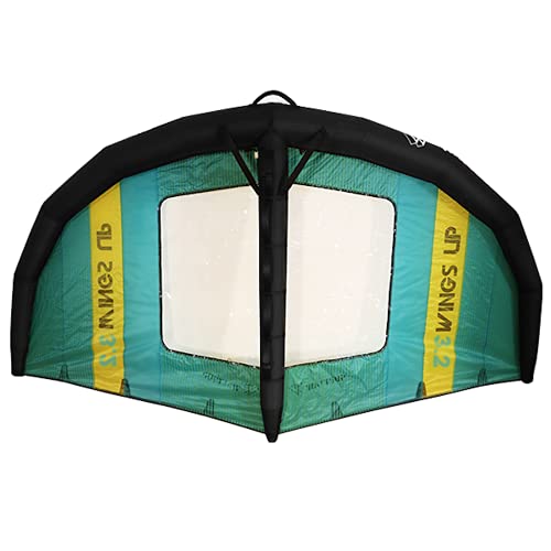 WATTSUP - WingsUP Flügel 3,2 m – PB-WWNG32 – Zugflügel aus strapazierfähigem Nylon mit Klettverschluss – ideal für Wing Foil, Wing Snow, Wing Skate, Wing Sup – Tasche & Leine im Lieferumfang enthalten