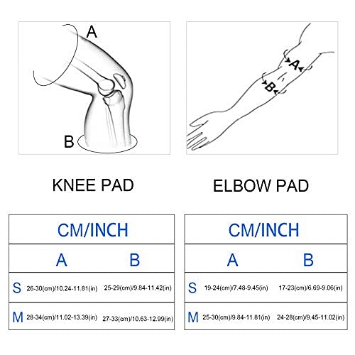 Miniatura 5 de Rodilleras para niños, juego de rodilleras y coderas para niños y jóvenes de 3 a 15 años con correa ajustable para patines de ruedas, patinaje en