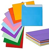 HappyHapi 50 Pack 5x7 Envelopes for Invitations, A7 Printable Colored Envelopes, Envelopes Self Seal for Weddings, Invitations, Photos, Postcards, Greeting Cards, Mailing
