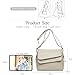 DEEVORCA Moda Simple Bolso De Hombro para Mujer Retro Bolsos Cruzados Casual Cuero PU Impermeable Bolsas De Mensajero Trabajar Fiesta Viajar Fecha Múltiples Bolsillos Bolso Satchel Blanco Imagen de DEEVORCA Moda Simple Bolso De Hombro para Mujer Retro Bolsos Cruzados Casual Cuero PU Impermeable Bolsas De Mensajero Trabajar Fiesta Viajar Fecha Múltiples Bolsillos Bolso Satchel Blanco