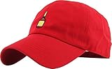 KBSV-038 RED Henny Bottle Dad Hat Baseball Cap Polo Style Adjustable
