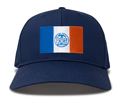 Image of International Tie City Hat for Men and Women, Adjustable Snapback Trucker Baseball Cap with Embroidered Patch