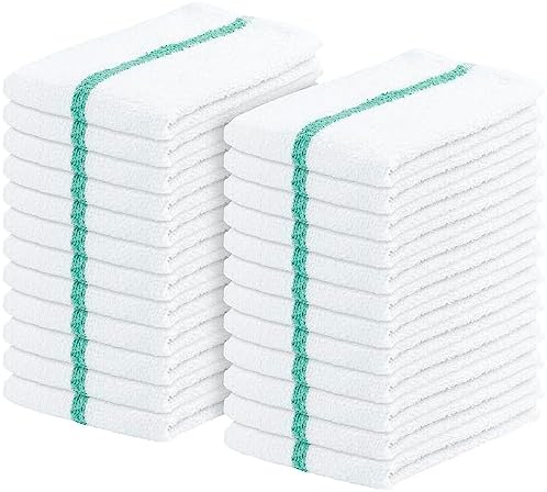 Bar Mop Towels Pack of 24 – Bulk Terry Cleaning Rags 16