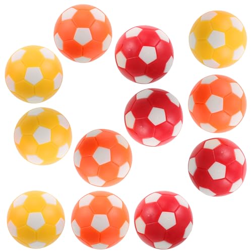 Balle de foot de table 36 mm lot de 12 rechanges orange rouge jaune pour baby-foot