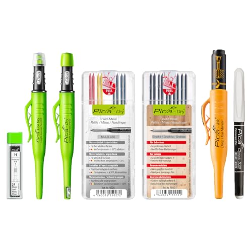 Pica Master Set for Joiners Fitters Includes Pica Dry 3030 and Refills