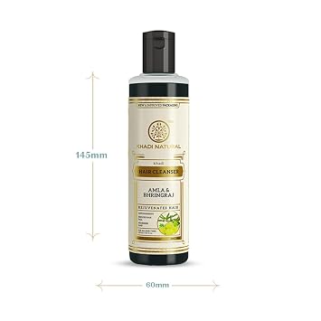 Khadi Natural Herbal Amla Bhringraj Shampoo, 210ml (Pack Of 2)