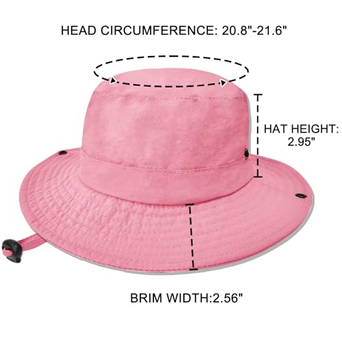Image of Outdoor Kids Sun Hat UPF 50+ Quick Dry Foldable Bucket Hat Lightweight Adjustable Fishing Safari Hat for Girls and Boys
