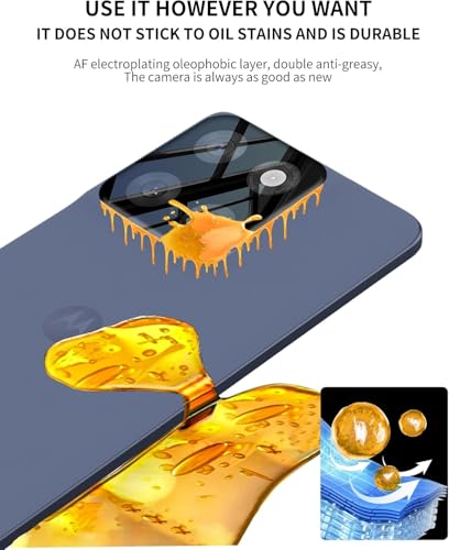 Image of Xmon Back Camera Lens Protector for Moto Edge 60 Fusion (1 Pack) Premium Camera Glass Protector Guard, Anti-Scratch, Ultra-Clear, Easy Installation