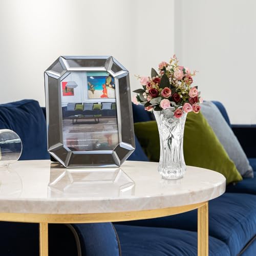 Vase en verre transparent rétro de style classique pour fleurs