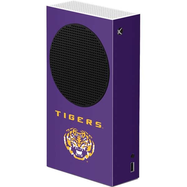 Skinit Decal Gaming Skin Compatible with Xbox Series S Console - Officially Licensed LSU Tigers Purple Design