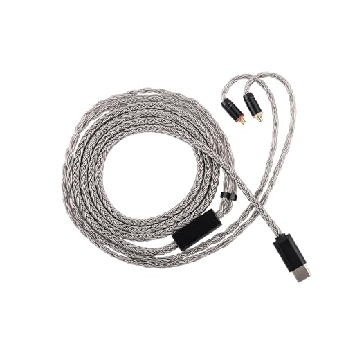 Câble HiFi pour IEMs Tripowin Zonie 16 âmes plaqué argent Type-C