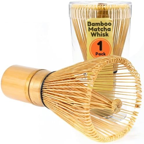 Matcha Tea Whisk Set - Bamboe Chasen en Zwarte Garde Houder Rest Set