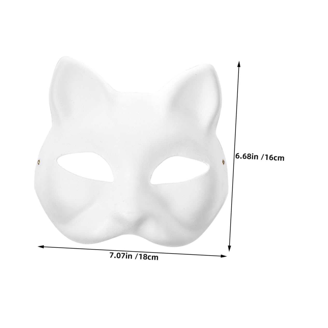GRIRIW 24pcs Diy Blank Cat Masks for Masquerade Parties Creative Craft Blanks Safe Material for Halloween and Cosplay Events