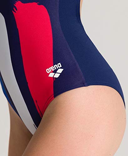Image of Arena Women's Standard Country Flags Light Drop Back MaxLife One Piece Swimsuit