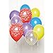 Produktbild Amscan 9907424 - DIY Ballon-Set Happy Birthday Regenbogen, 10 Luftballons aus Latex, bunt, für Geburtstage, Dekoration