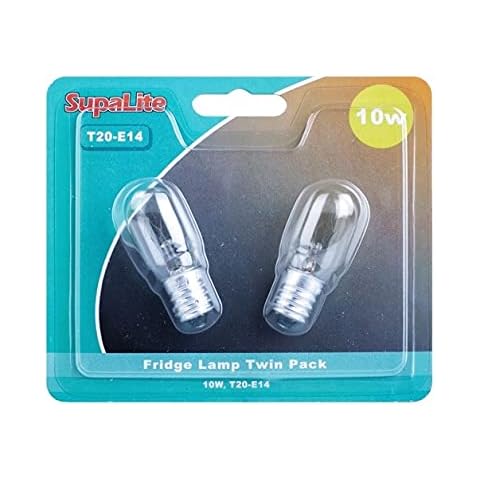 Bargainstore Twin Pack 10W Fridge Freezer Bulb Appliance Light 240V SES E14 Clear Lamp Cover