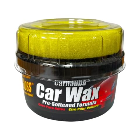 UCS It Just Works! Ultra Gloss Carnauba Car Wax Pre-Softened Formula 10 oz Carnauba Wax Car Polish for Car Detailing to Shine & Protect – Car Scratch Remover w/Micro Polishing Agents Cover