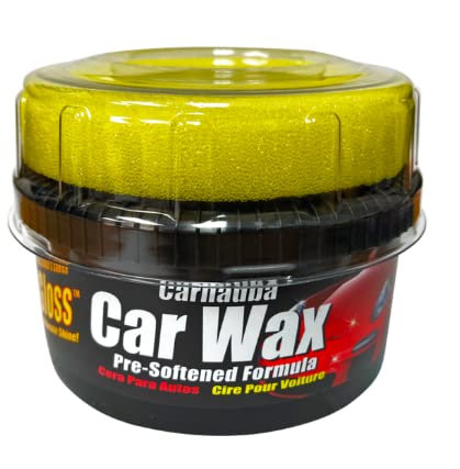UCSIt Just Works! Ultra Gloss Carnauba Car Wax Pre-Softened Formula 10 oz Carnauba Wax Car Polish for Car Detailing to Shine & Protect – Car Scratch Remover w/Micro Polishing Agents