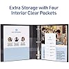 Avery Heavy-Duty View 3 Ring Binder, 1 One Touch EZD Rings, 275-Sheet Capacity, 1.4 Inch Wide Spine, Great for Home, School Supplies, Office, or Organization Needs, 1 White Binder (79199)