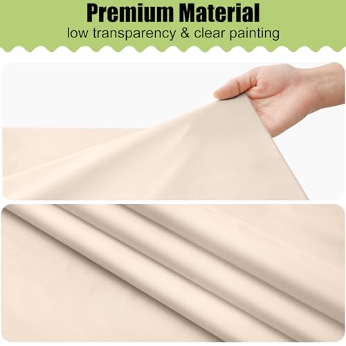 Image of Smiry Disposable Table Cloth 3 Pack, 54 x 108 Inch Waterproof Plastic Tablecloth, Decorative Rectangle Table Covers for Party, Birthday, Picnic, Ivory