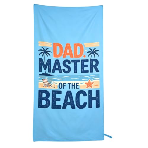 SELORY Funny Birthday Beach Dad Gifts,Dad Christmas Retirement Beach Towel Gift,Summer Vacation Gifts — view 4
