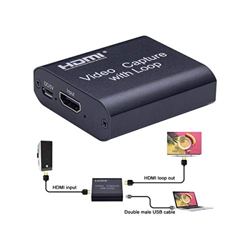 Image of 7SEVEN 4K HDMI Screen Capture Recorder for Laptop PC TV Android Box Set TOP Box DSLR Camcorder to Live SREAMING Gaming Teaching Video Conference Live Broadcasting Support USB 3.0 with HD Loop Out