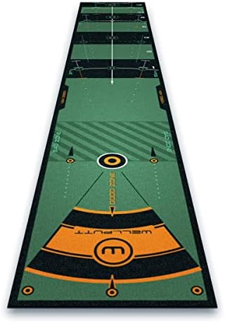 WELLPUTT - Golf Putting Training Mat - Classic Green 10ft
