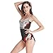 Produktbild AIni Damen Badeanzug Surfanzug,Sexy Sport Einteilige Bademode Figurformend Badeanzug Sport Schwimmen Badebekleidung Tauchen Anzug Stück Wasser Surfen Schwimmen Sexy(M,Mehrfarbig)