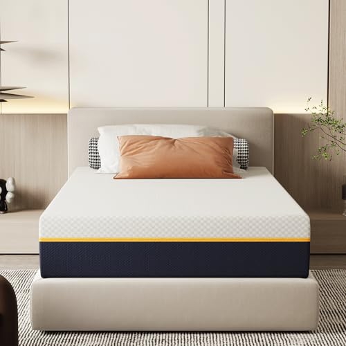 DEWINNER Matelas 90x200x21cm, Matelas en Mousse à Mémoire de Forme...